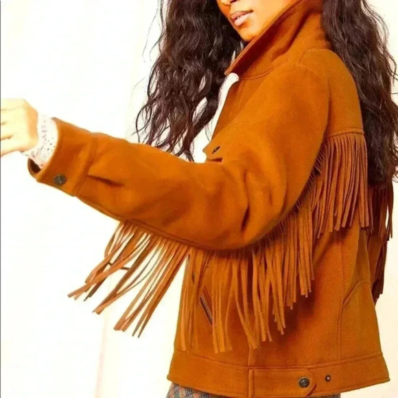 Free People “We the Free” Fringe Jacket - Picture 1 of 13